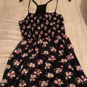 Strapless Floral Dress